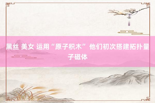 黑丝 美女 运用“原子积木” 他们初次搭建拓扑量子磁体