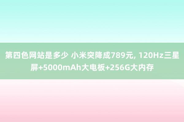 第四色网站是多少 小米突降成789元， 120Hz三星屏+5000mAh大电板+256G大内存